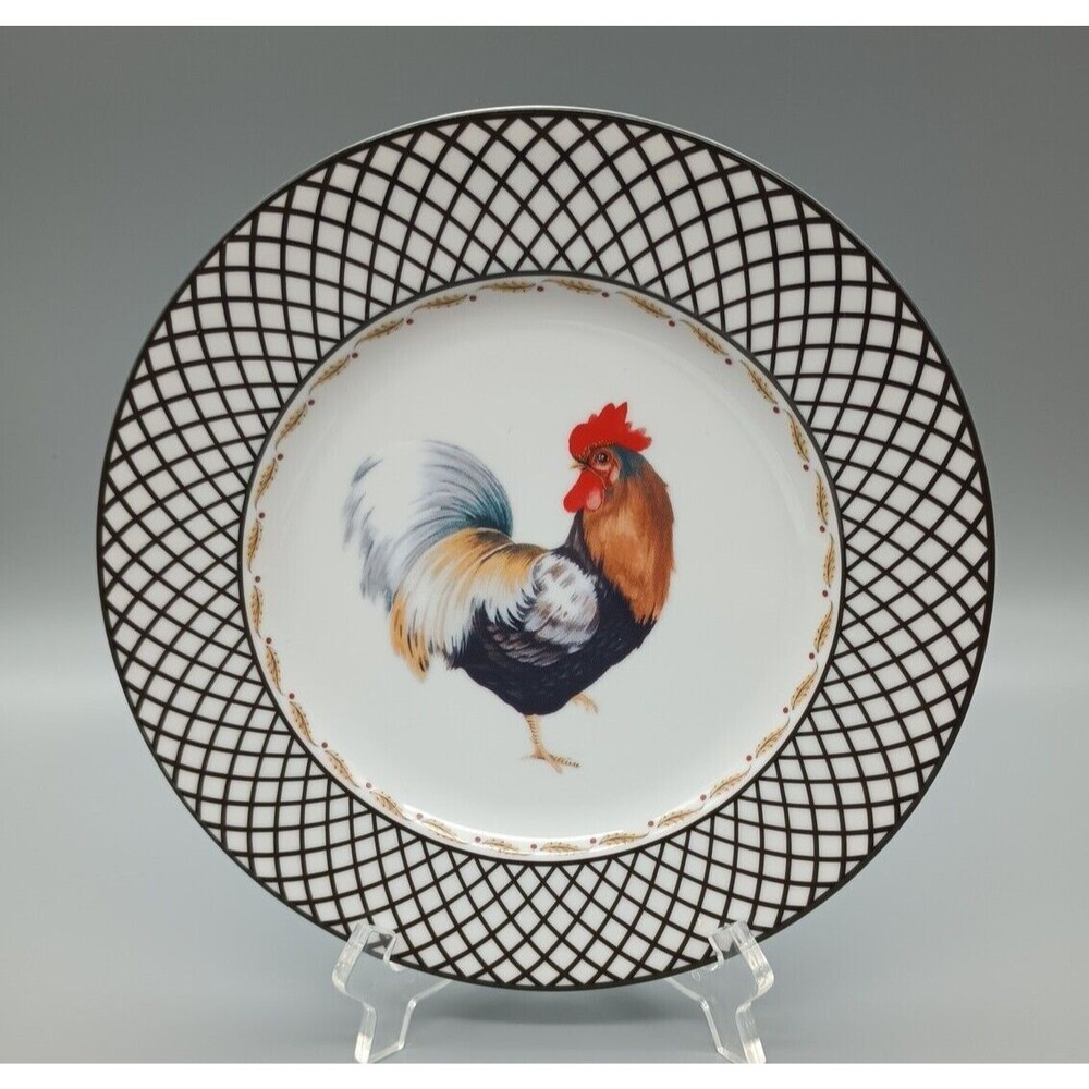 Vera Bradley Home Rooster Lunch Plate Andrea By Sadek